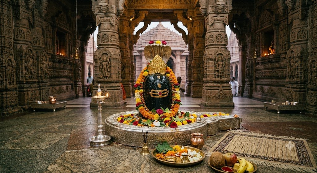 Somnath Jyotirlinga Shivling - Sacred Sanctum